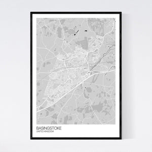 Basingstoke City Map Print