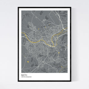 Bath City Map Print