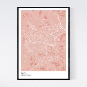 Bath City Map Print