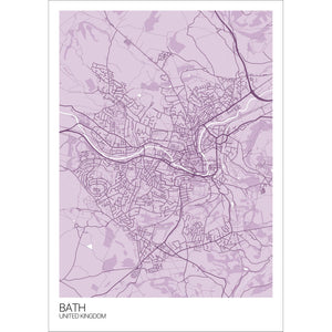 Map of Bath, United Kingdom