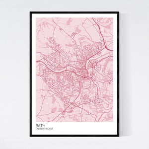 Bath City Map Print