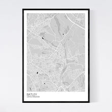 Load image into Gallery viewer, Batley City Map Print