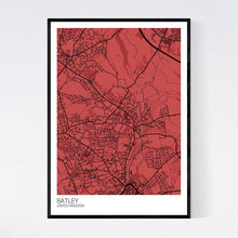 Load image into Gallery viewer, Batley City Map Print