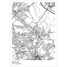Load image into Gallery viewer, Map of Batley, United Kingdom