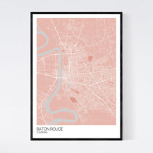 Load image into Gallery viewer, Baton Rouge City Map Print