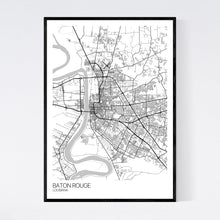 Load image into Gallery viewer, Baton Rouge City Map Print