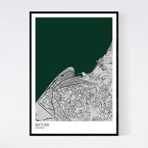 Batumi City Map Print