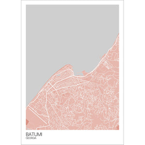 Map of Batumi, Georgia