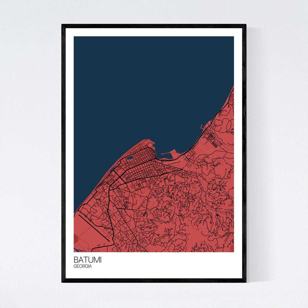 Batumi City Map Print