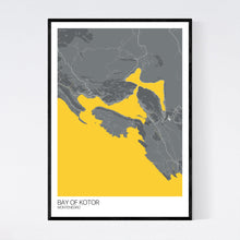 Load image into Gallery viewer, Bay of Kotor City Map Print