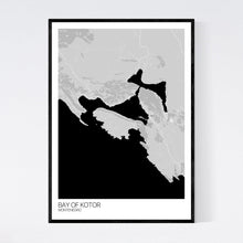Load image into Gallery viewer, Bay of Kotor City Map Print
