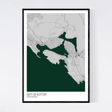 Load image into Gallery viewer, Bay of Kotor City Map Print