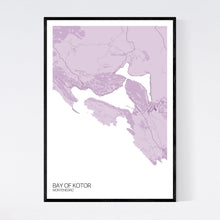 Load image into Gallery viewer, Map of Bay of Kotor, Montenegro