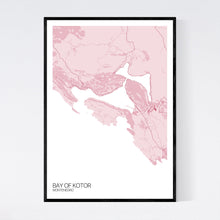 Load image into Gallery viewer, Bay of Kotor City Map Print