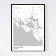 Load image into Gallery viewer, Bay of Kotor City Map Print