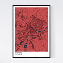 Load image into Gallery viewer, Bedford City Map Print