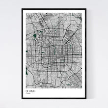 Load image into Gallery viewer, Beijing City Map Print