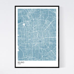 Beijing City Map Print