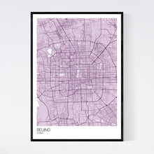 Load image into Gallery viewer, Beijing City Map Print