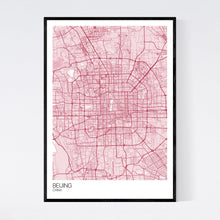 Load image into Gallery viewer, Beijing City Map Print