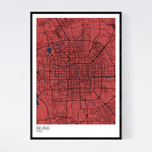 Load image into Gallery viewer, Beijing City Map Print