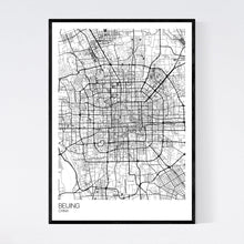 Load image into Gallery viewer, Beijing City Map Print