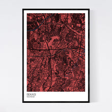 Load image into Gallery viewer, Bekasi City Map Print
