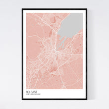 Load image into Gallery viewer, Belfast City Map Print