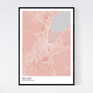 Belfast City Map Print