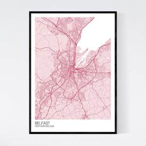 Belfast City Map Print