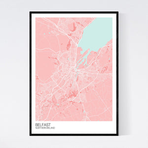 Belfast City Map Print