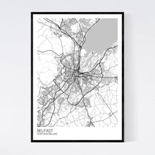 Load image into Gallery viewer, Belfast City Map Print