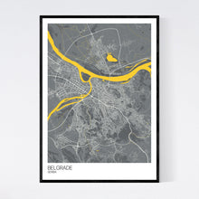 Load image into Gallery viewer, Belgrade City Map Print