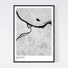 Load image into Gallery viewer, Belgrade City Map Print