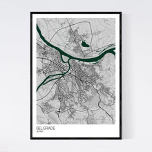 Load image into Gallery viewer, Belgrade City Map Print