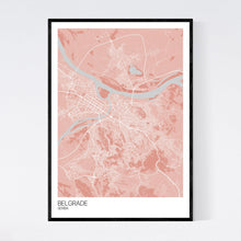 Load image into Gallery viewer, Belgrade City Map Print