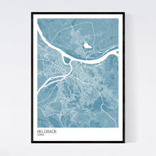 Load image into Gallery viewer, Belgrade City Map Print