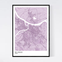 Load image into Gallery viewer, Belgrade City Map Print