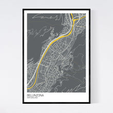 Load image into Gallery viewer, Bellinzona City Map Print