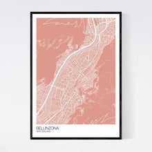 Load image into Gallery viewer, Bellinzona City Map Print