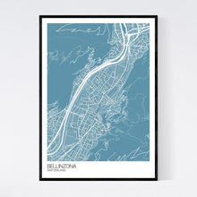 Load image into Gallery viewer, Bellinzona City Map Print