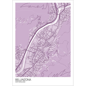 Map of Bellinzona, Switzerland