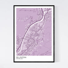 Load image into Gallery viewer, Map of Bellinzona, Switzerland