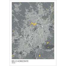 Load image into Gallery viewer, Map of Belo Horizonte, Brazil