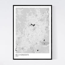 Load image into Gallery viewer, Belo Horizonte City Map Print