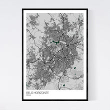 Load image into Gallery viewer, Belo Horizonte City Map Print