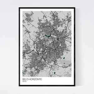 Belo Horizonte City Map Print