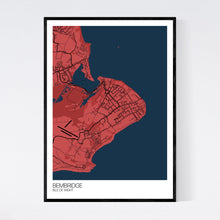 Load image into Gallery viewer, Bembridge Town Map Print