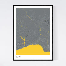 Load image into Gallery viewer, Benin Country Map Print