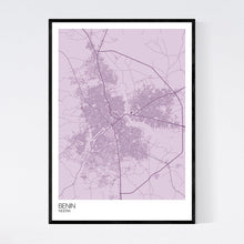 Load image into Gallery viewer, Benin City Map Print